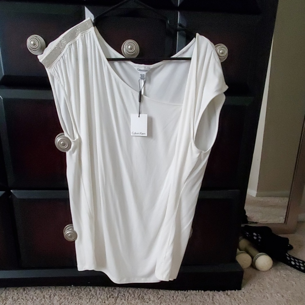 Calvin Klein white blouse